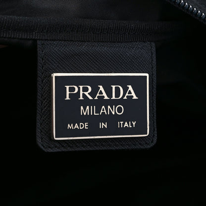 Prada Tessuto Nylon Saffiano Viaggio Duffle Black 5 of 10