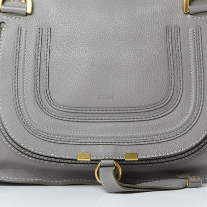 Chloe Calfskin Medium Marcie Satchel Cashmere Grey 8 of 10