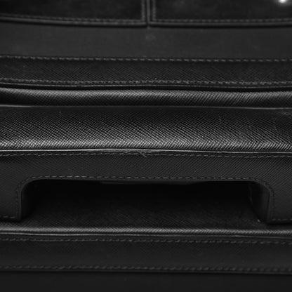 Prada Tessuto Nylon Saffiano Trolley Luggage Black 20 of 21