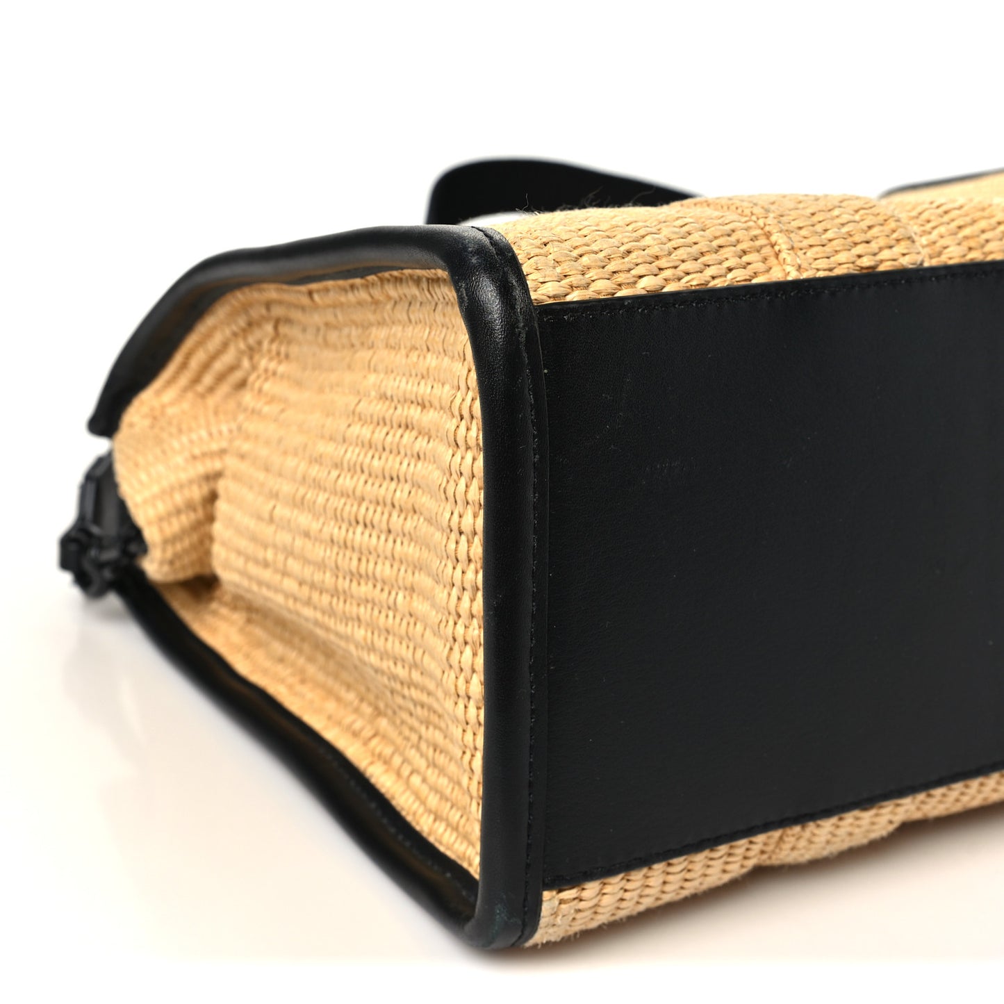 Calfskin Woven Straw The Medium Tote Bag Natural