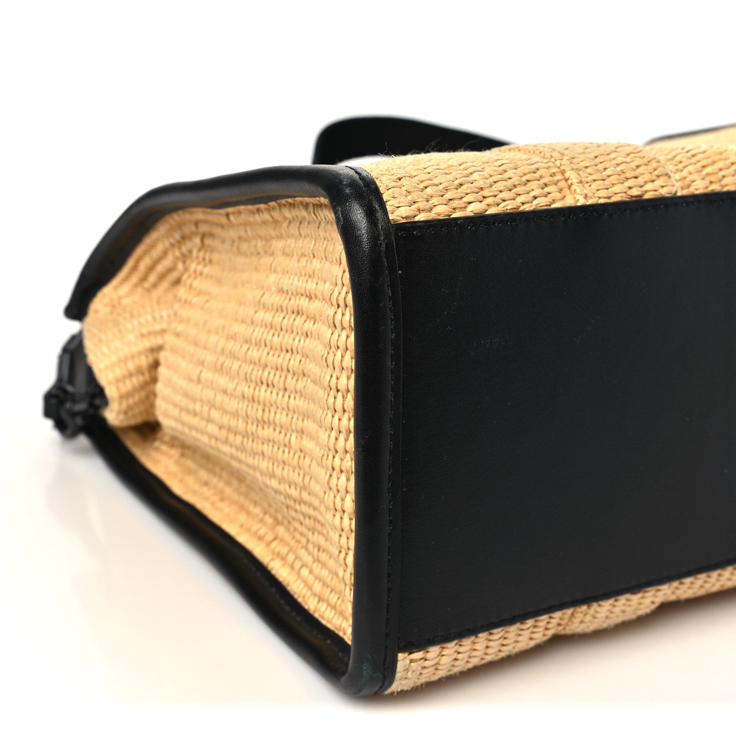 Marc Jacobs Calfskin Woven Straw The Medium Tote Bag Natural 8 of 9