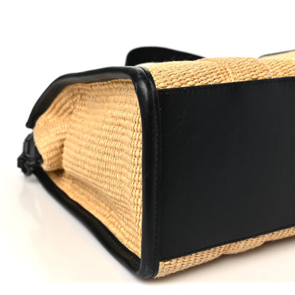 Marc Jacobs Calfskin Woven Straw The Medium Tote Bag Natural 8 of 9
