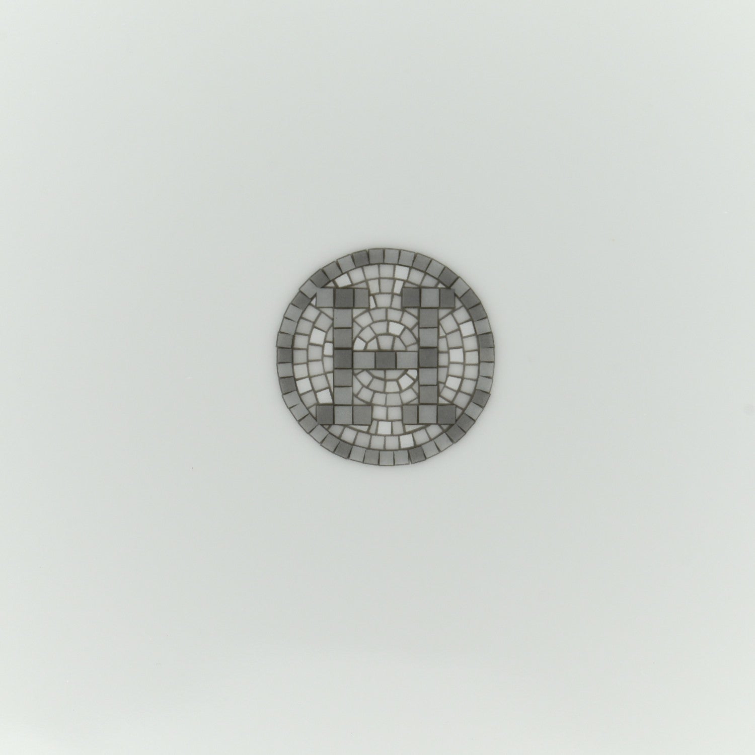 Hermes Porcelain Mosaique Au 24 Platine Presentation Plate Set of 2 6 of 7