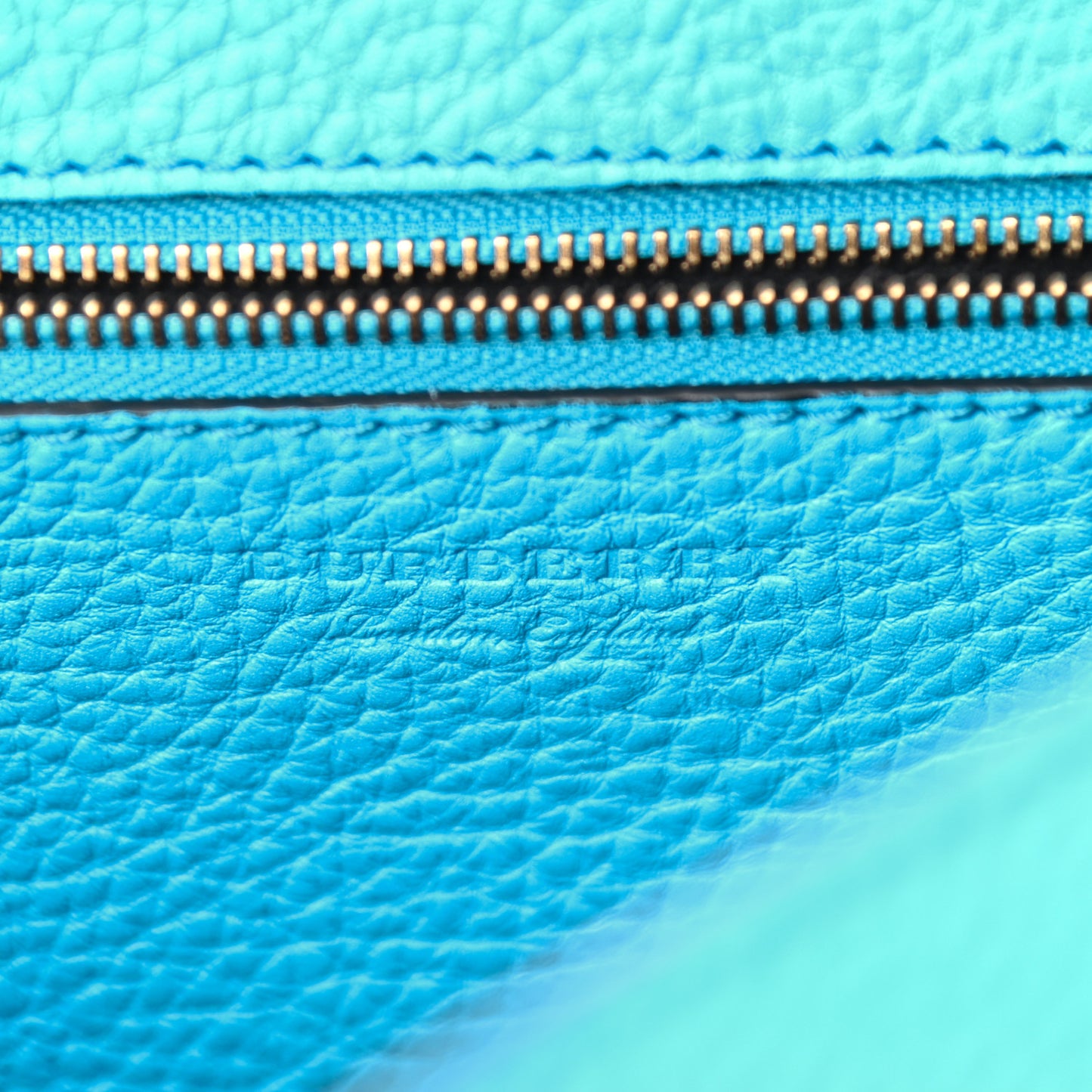 Signature Grain Burleigh Crossbody Bag Blue