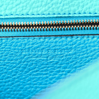 Burberry Signature Grain Burleigh Crossbody Bag Blue 12 of 13