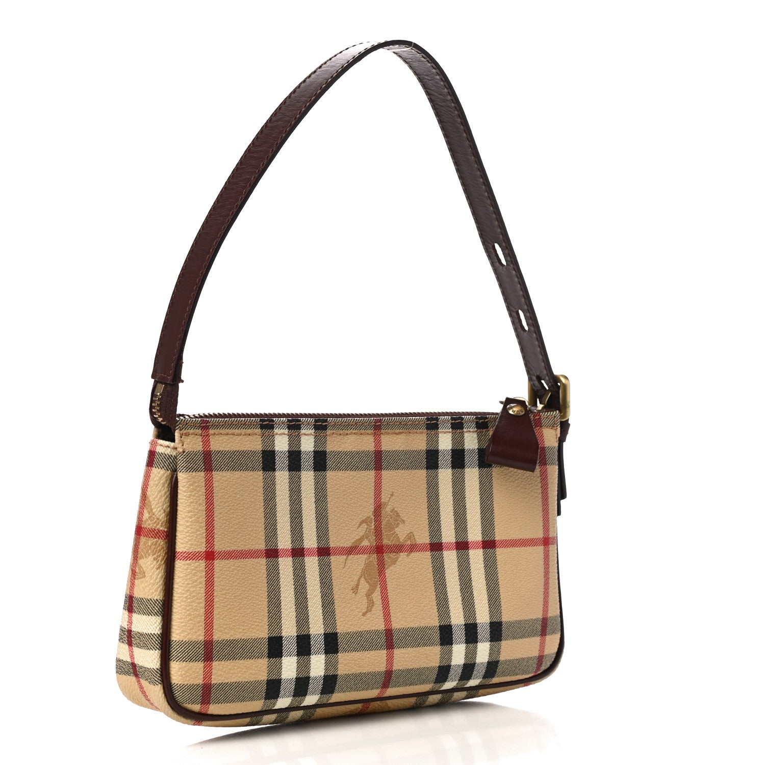Burberry Haymarket Check Pochette Chocolate 3 of 11