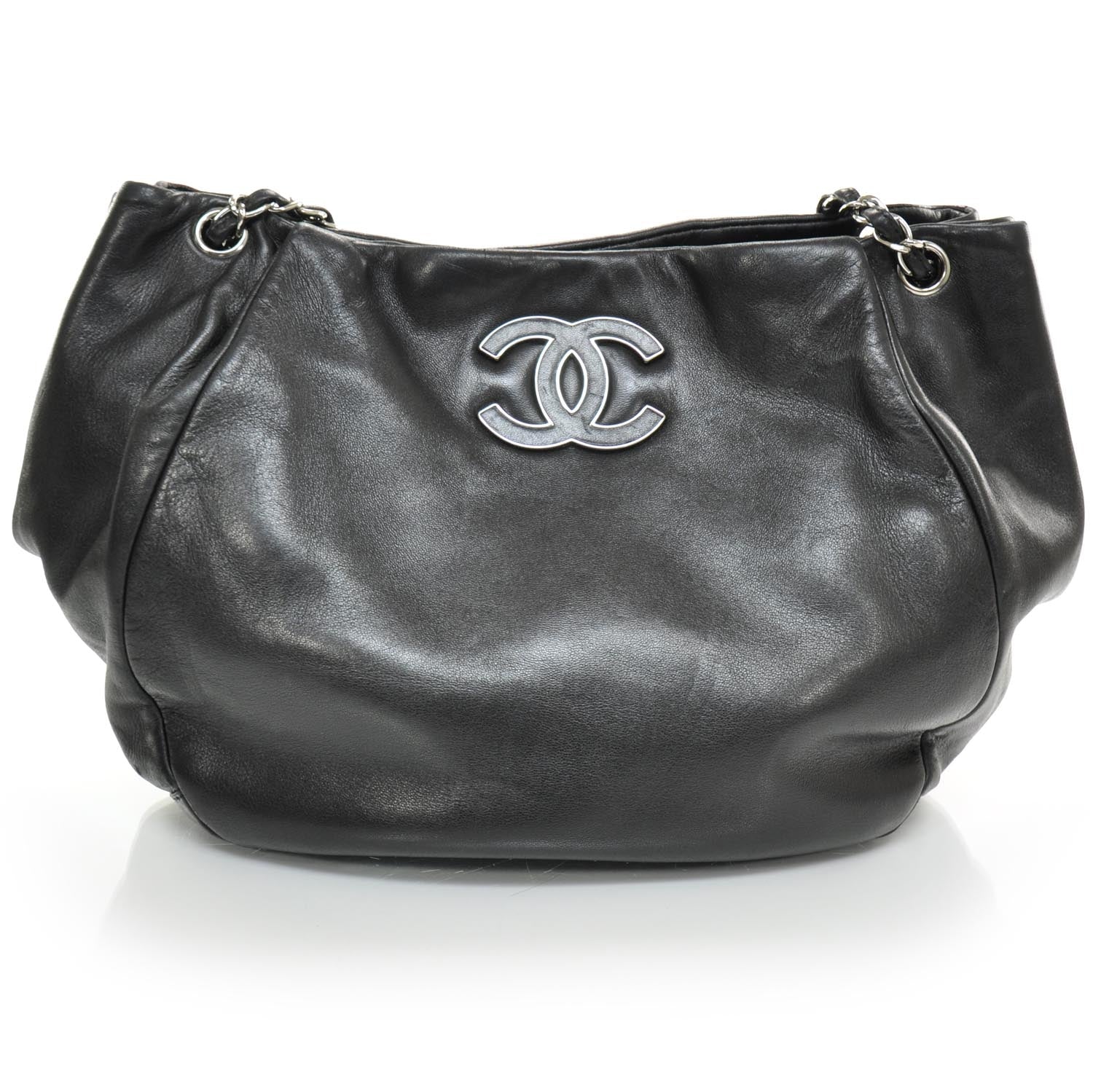 Chanel Lambskin Sensual Hobo Black 1 of 10