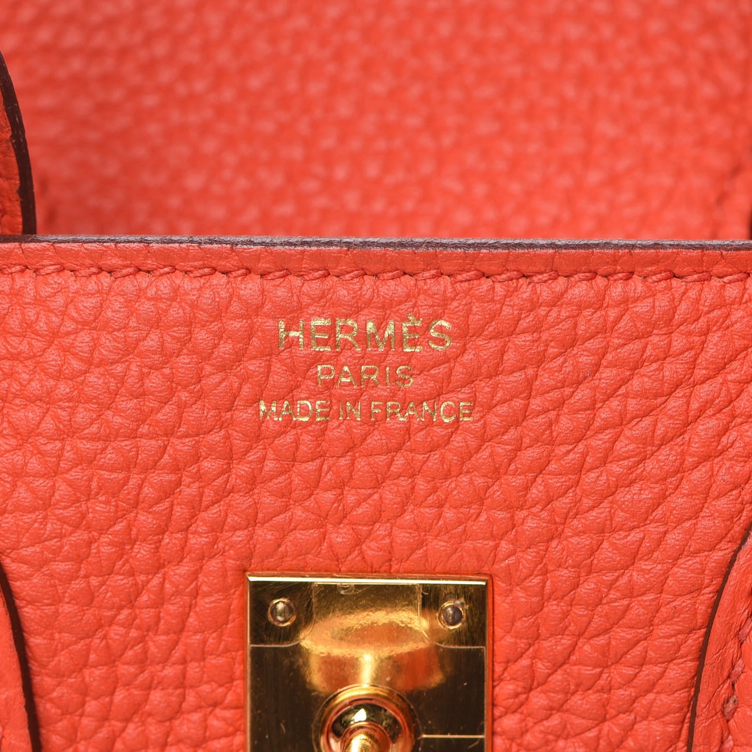 Hermes Togo Birkin 25 Rouge Tomate 10 of 37