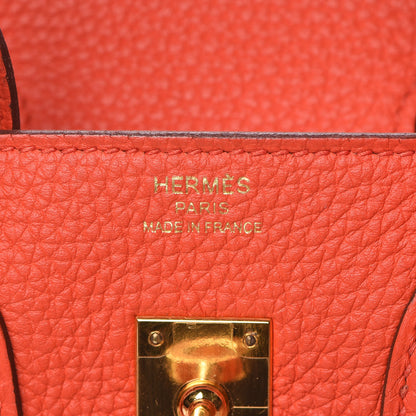 Hermes Togo Birkin 25 Rouge Tomate 10 of 37
