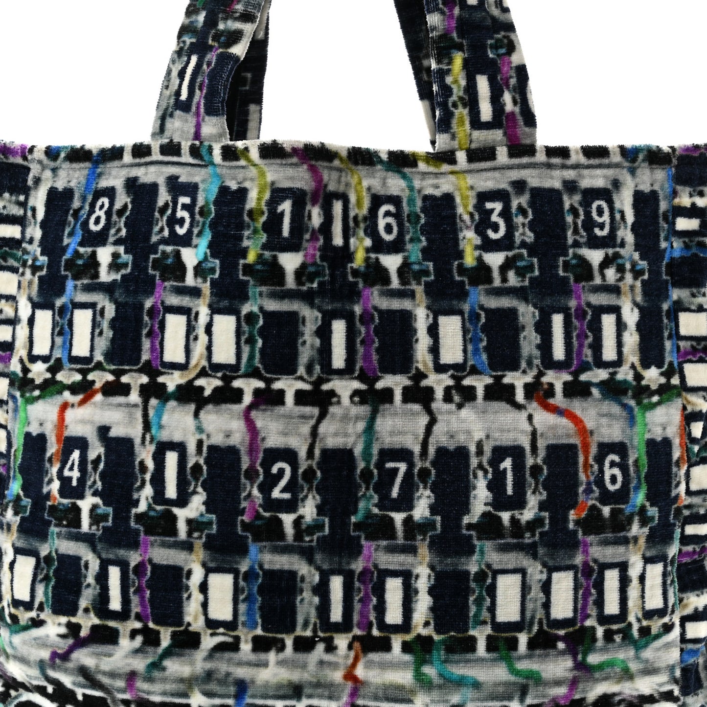 Terry Cotton Beach Tote Towel Set Multicolor