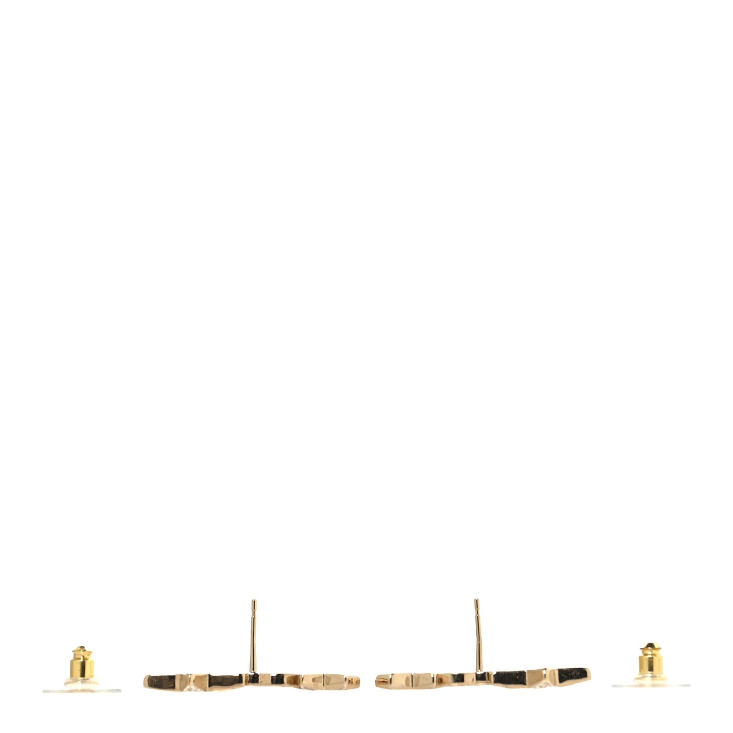 Crystal Star CC Earrings Gold