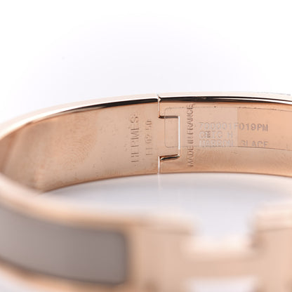 Hermes Enamel Clic Clac H Narrow Bracelet PM Marron Glace 4 of 6