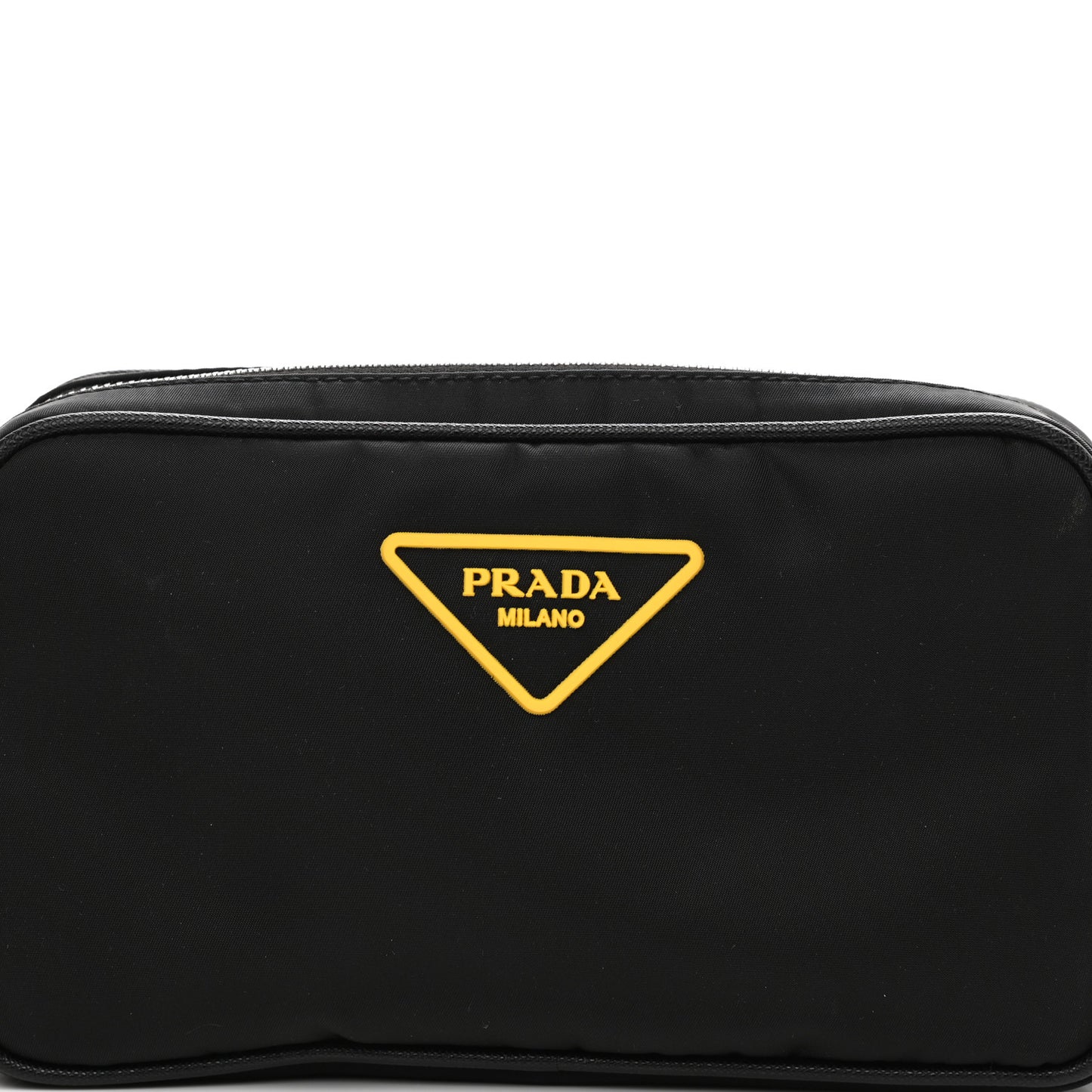Tessuto Nylon Soft Calf Belt Bag Black
