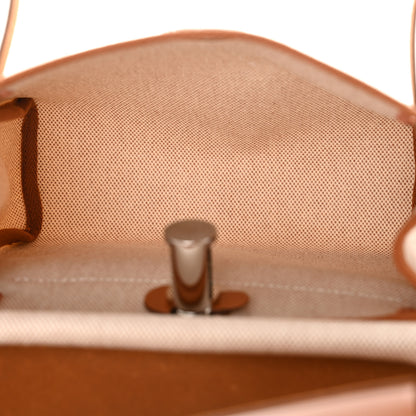 Hermes Military Toile Vache Hunter Herbag Zip Retourne 20 Ecru Beige Fauve 5 of 11