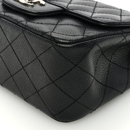 Chanel Caviar Quilted Mini Square Flap Black 10 of 10