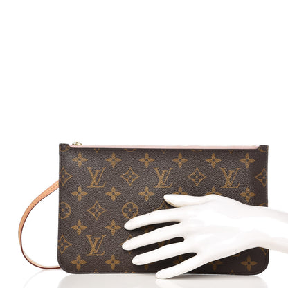 Louis Vuitton Monogram Neverfull MM GM Pochette Rose Ballerine 2 of 7