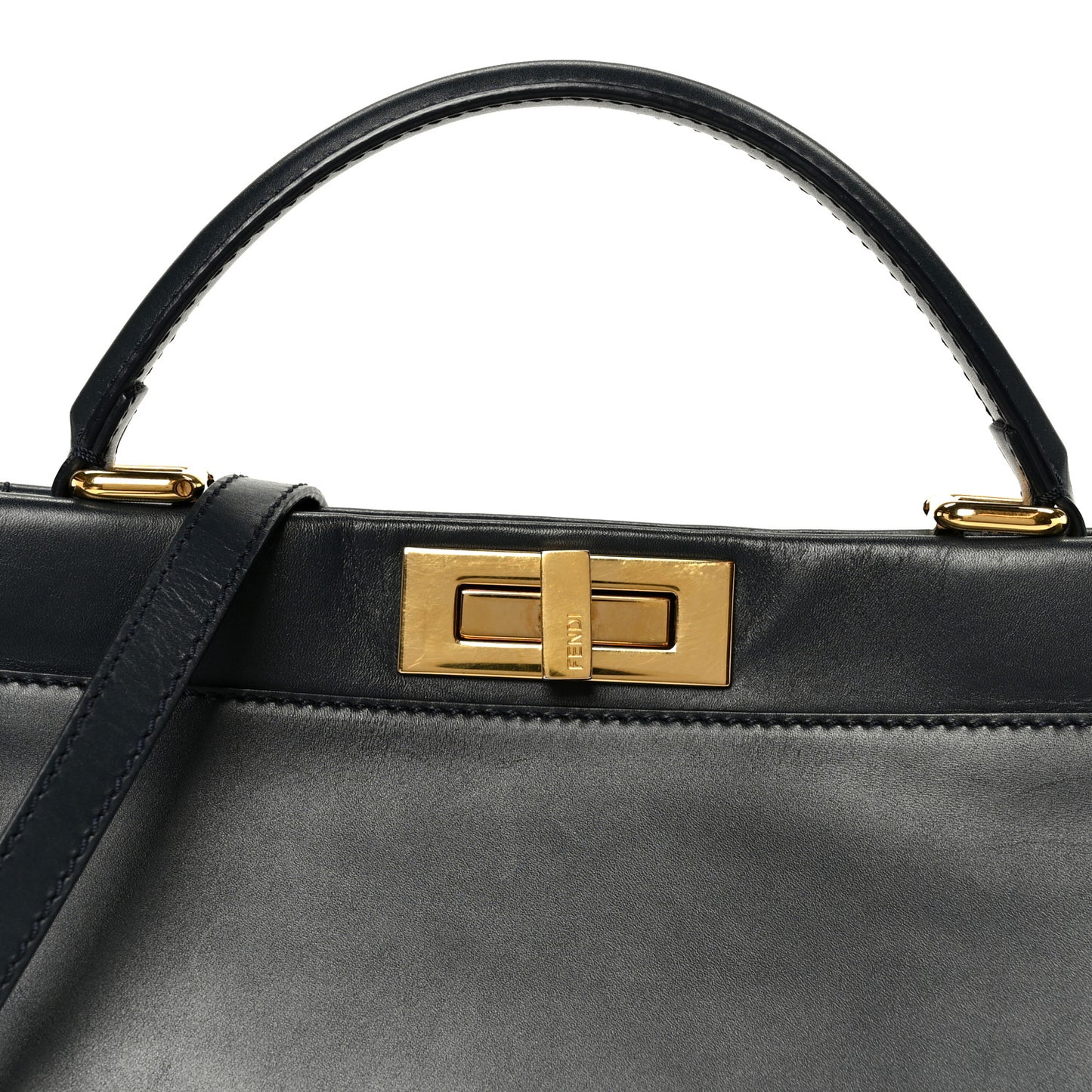 Vitello Morgan Shiny Nappa Medium Peekaboo Iconic Satchel Lavagna Lago