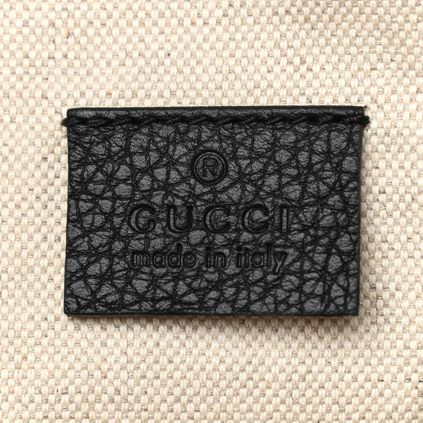 Grained Calfskin Logo Belt Bag Black