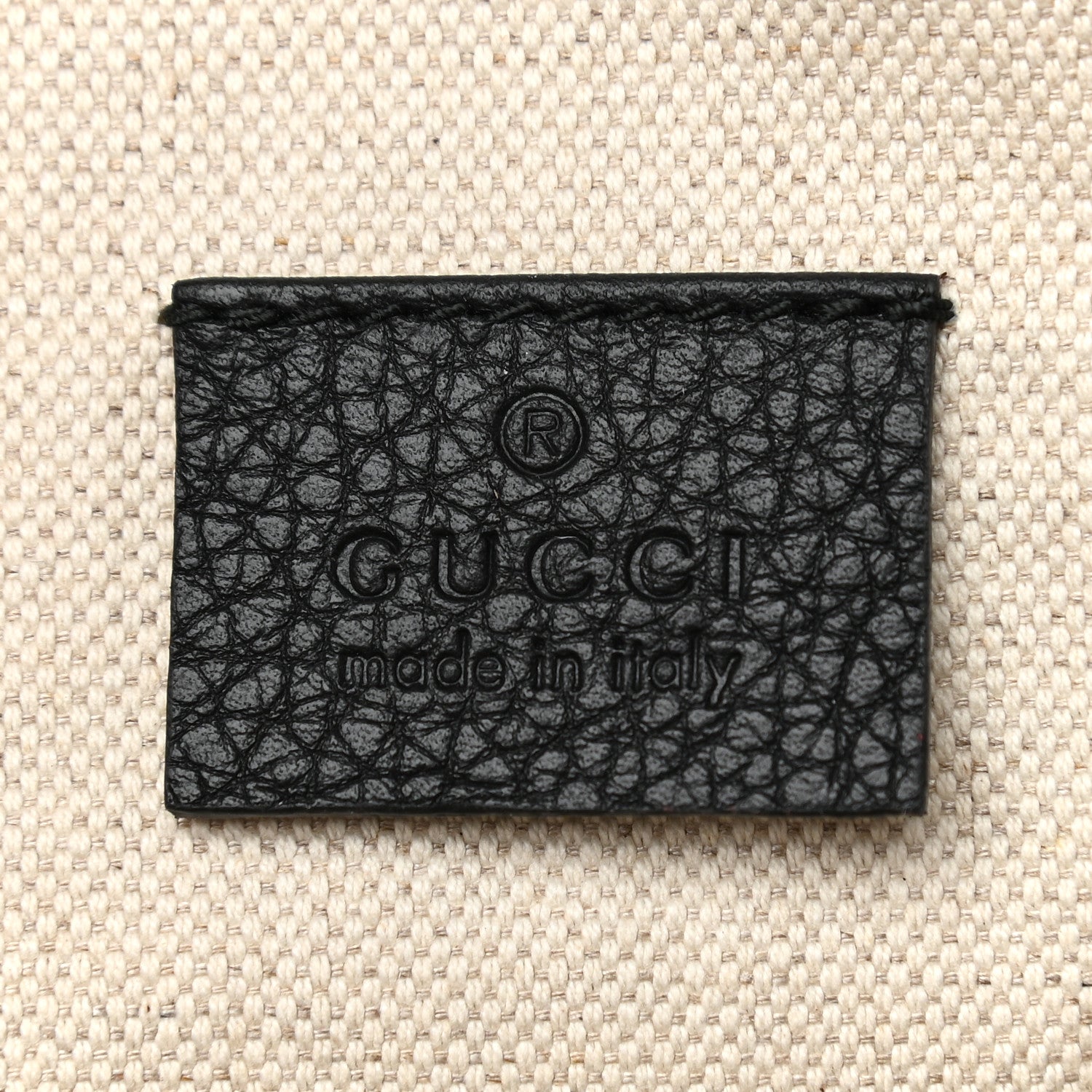 Gucci Grained Calfskin Logo Belt Bag Black 6 of 9