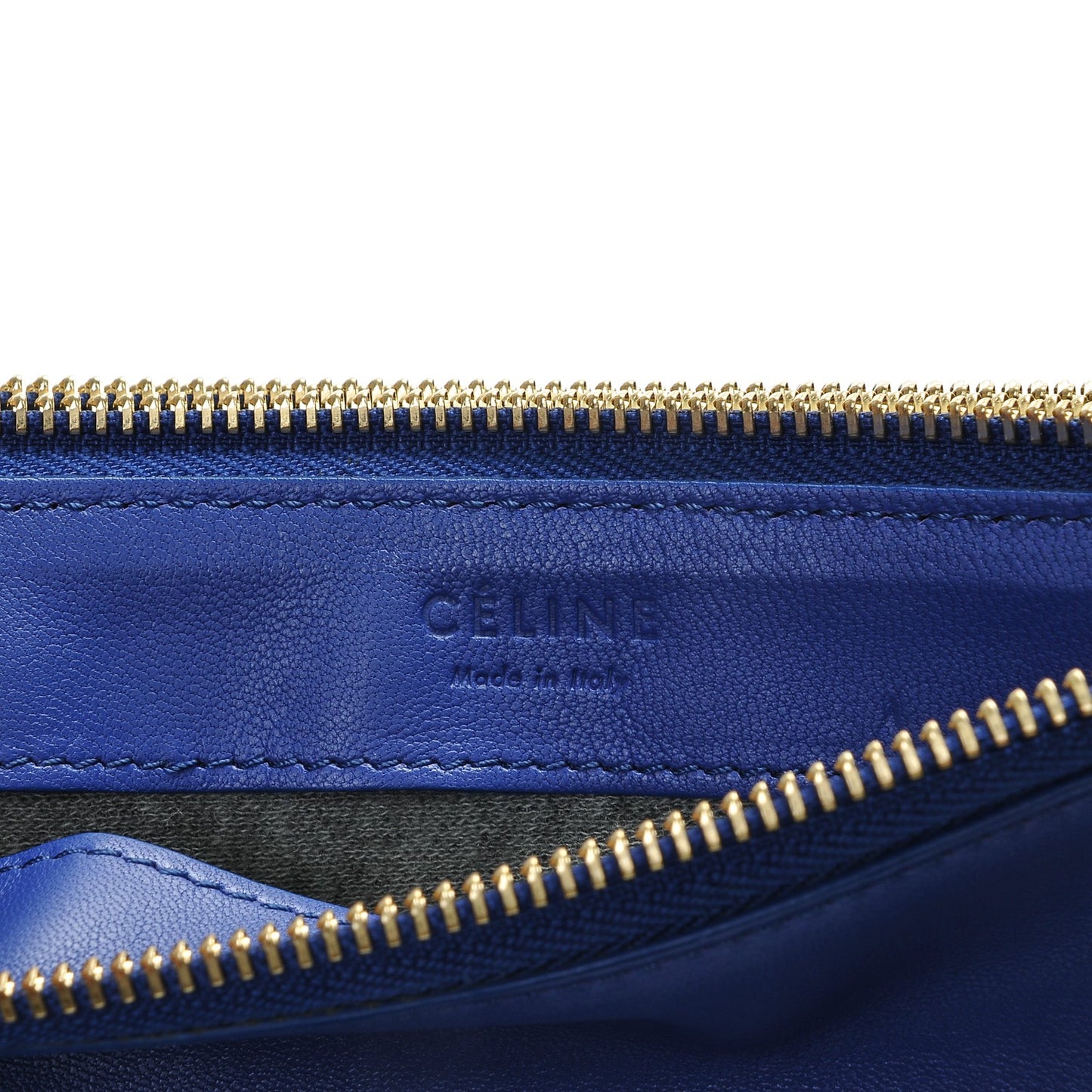 Lambskin Large Trio Crossbody Bag Indigo