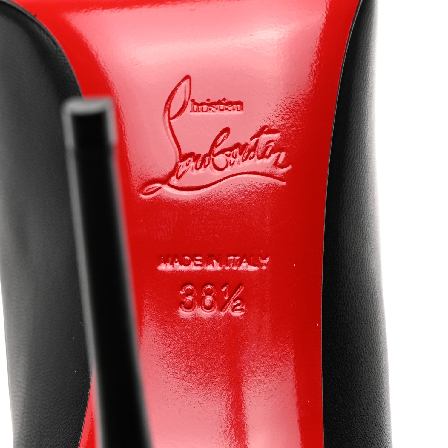 Christian Louboutin Shiny Nappa Pigalle Follies 100 Pumps 38.5 Black 7 of 8