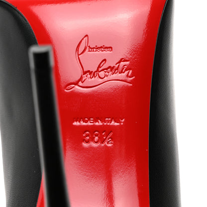 Christian Louboutin Shiny Nappa Pigalle Follies 100 Pumps 38.5 Black 7 of 8