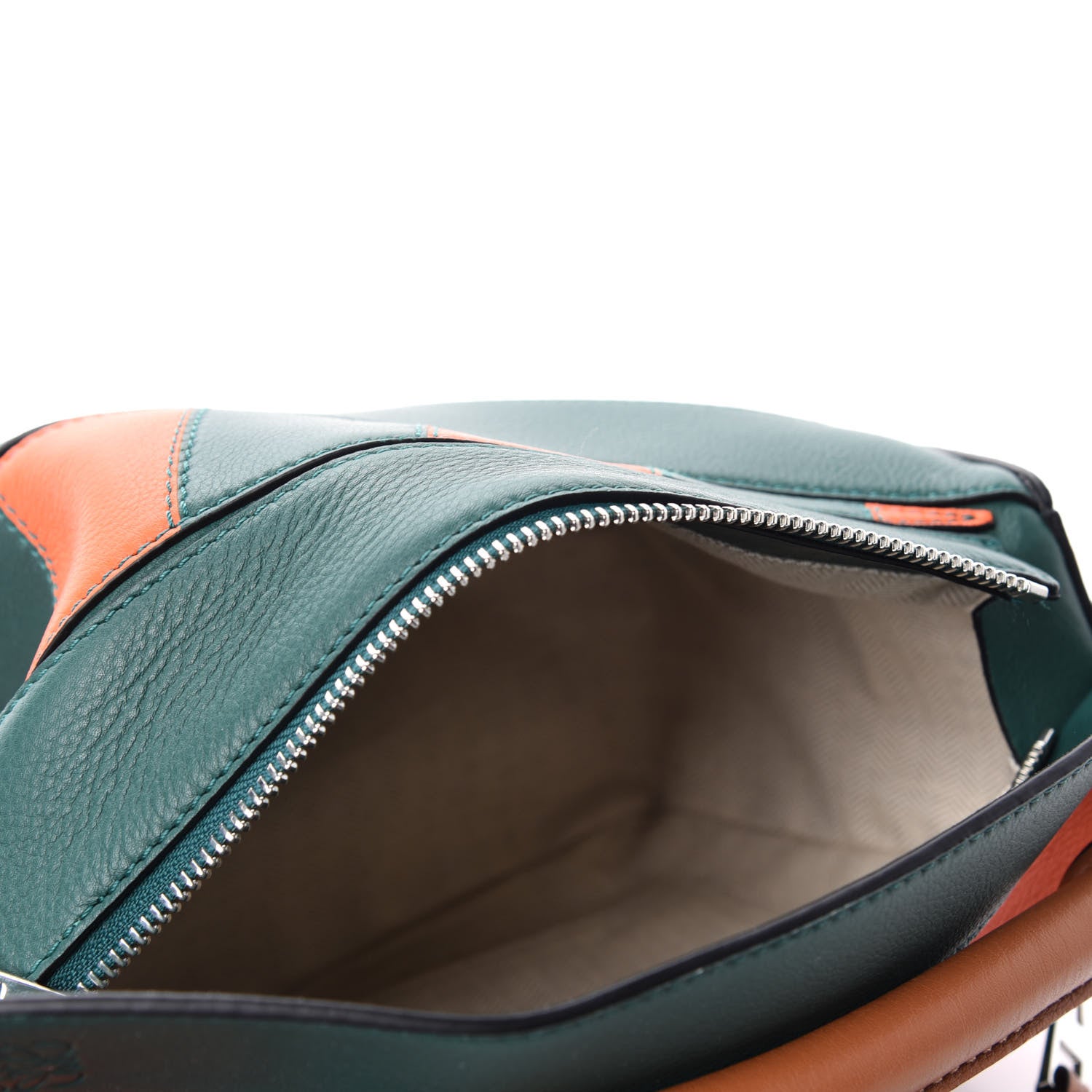 Loewe Calfskin Rugby Small Puzzle Bag Orange Multi 5 of 9