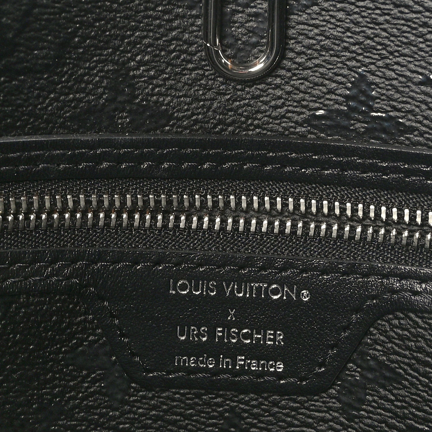 Louis Vuitton X UF Tufted Monogram Neverfull MM Black White 6 of 8