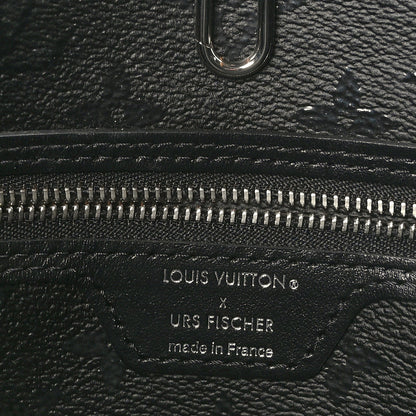 Louis Vuitton X UF Tufted Monogram Neverfull MM Black White 6 of 8
