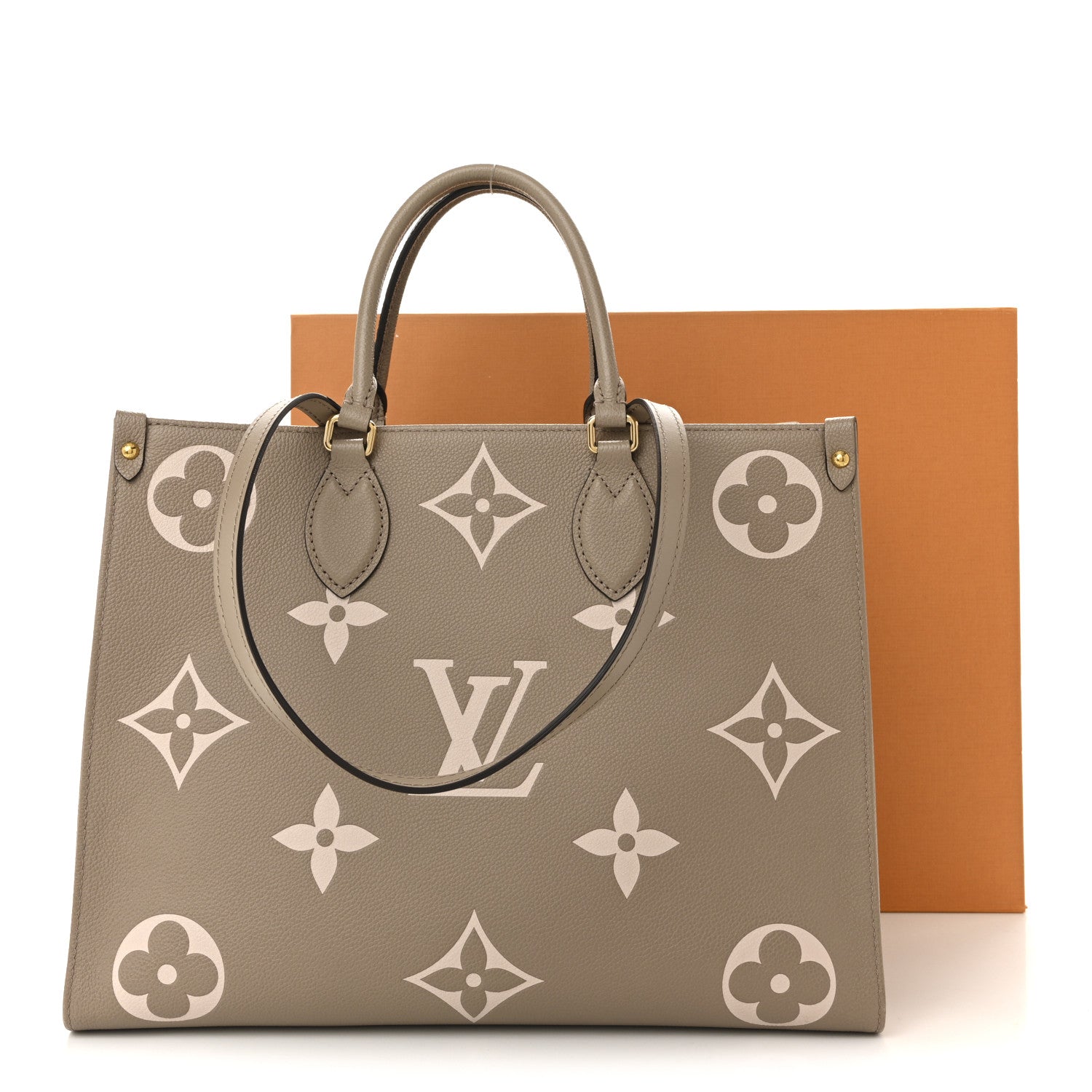 Louis Vuitton Empreinte Monogram Giant Onthego MM Tourterelle Creme 13 of 13
