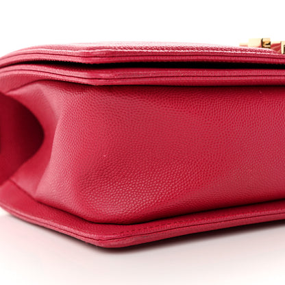 Chanel Caviar Quilted Medium Boy Flap Fuchsia 9 of 14