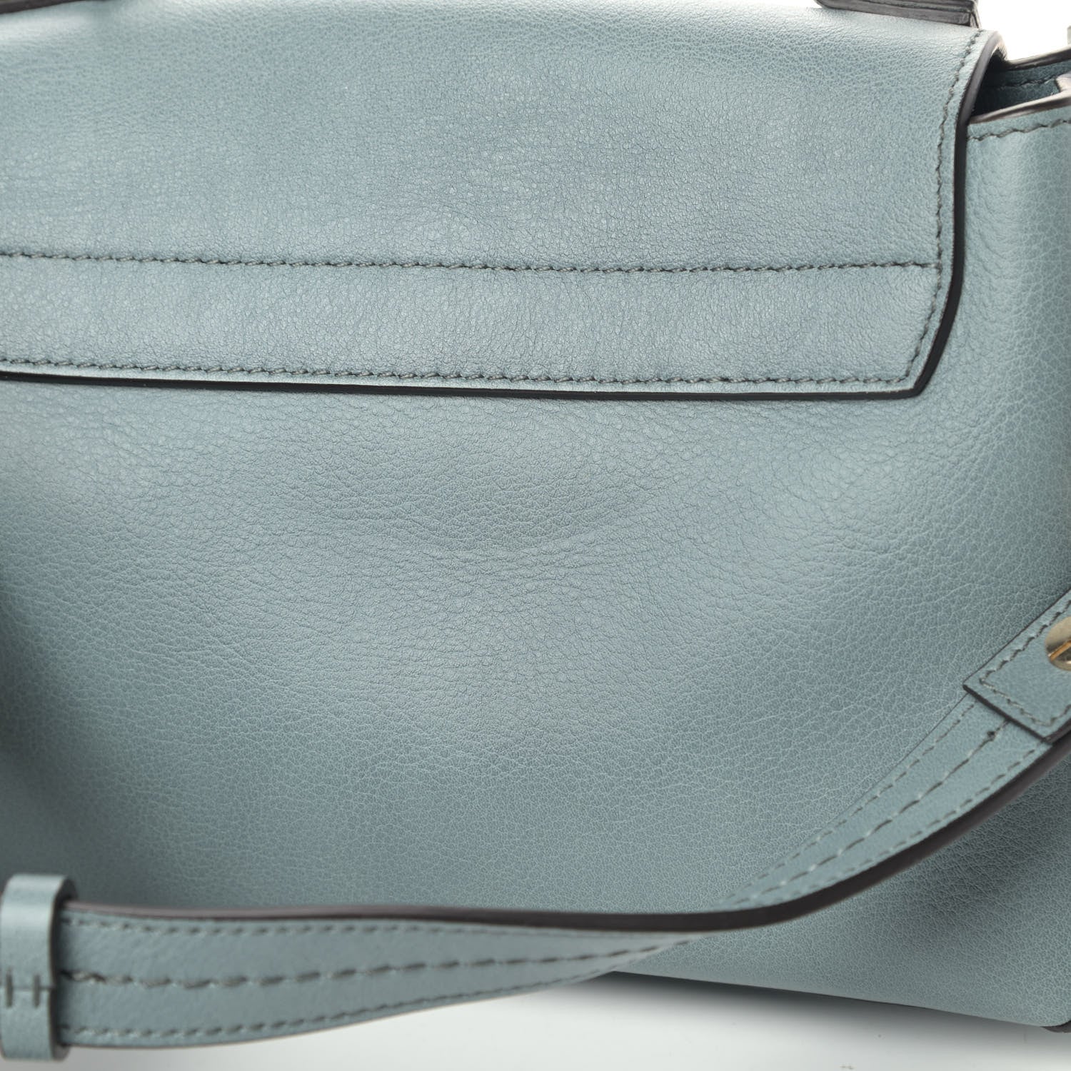 Chloe Calfskin Mini Faye Day Shoulder Bag Cloudy Blue 6 of 6