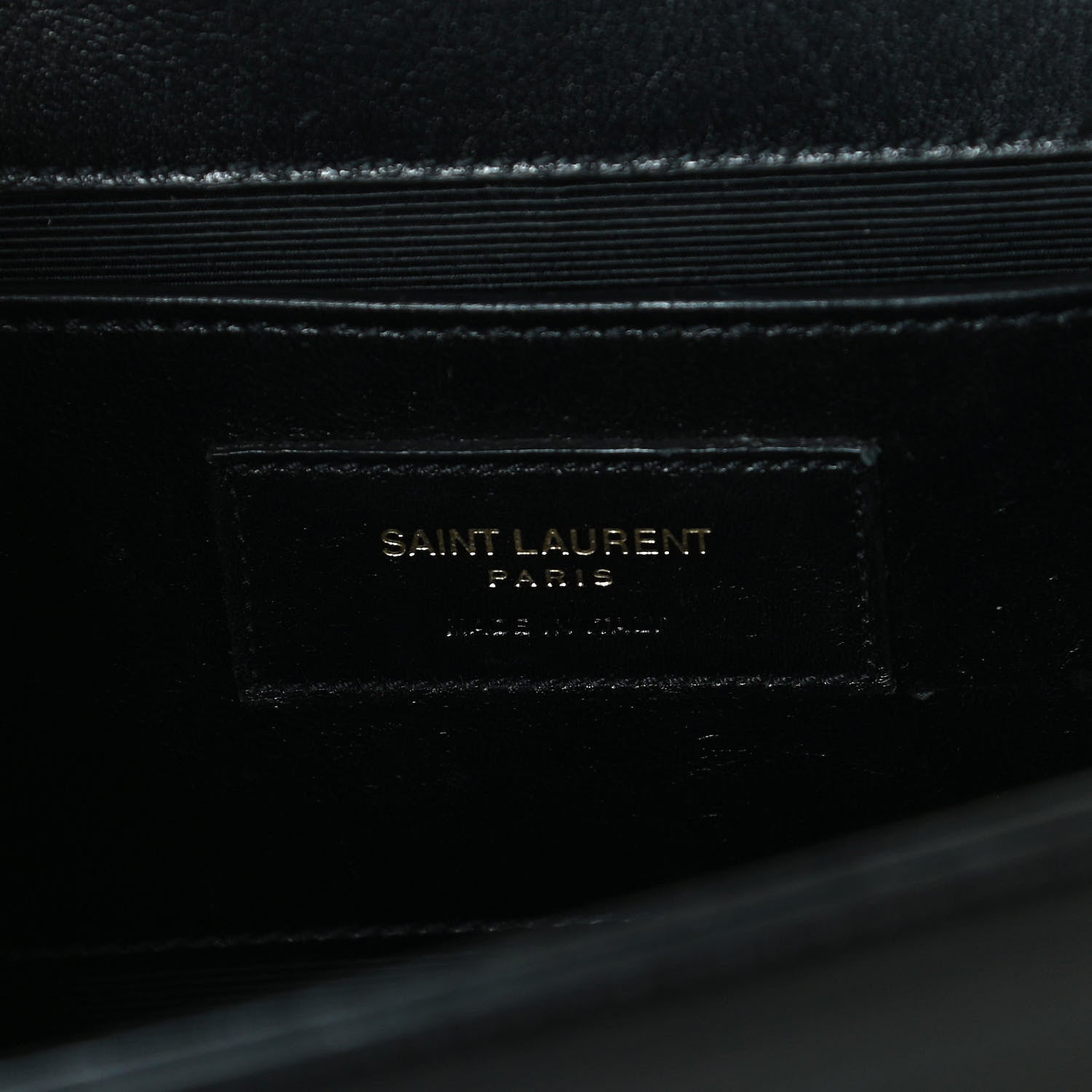 Saint Laurent Smooth Calfskin Medium Braided Monogram Kate Satchel Black 6 of 10