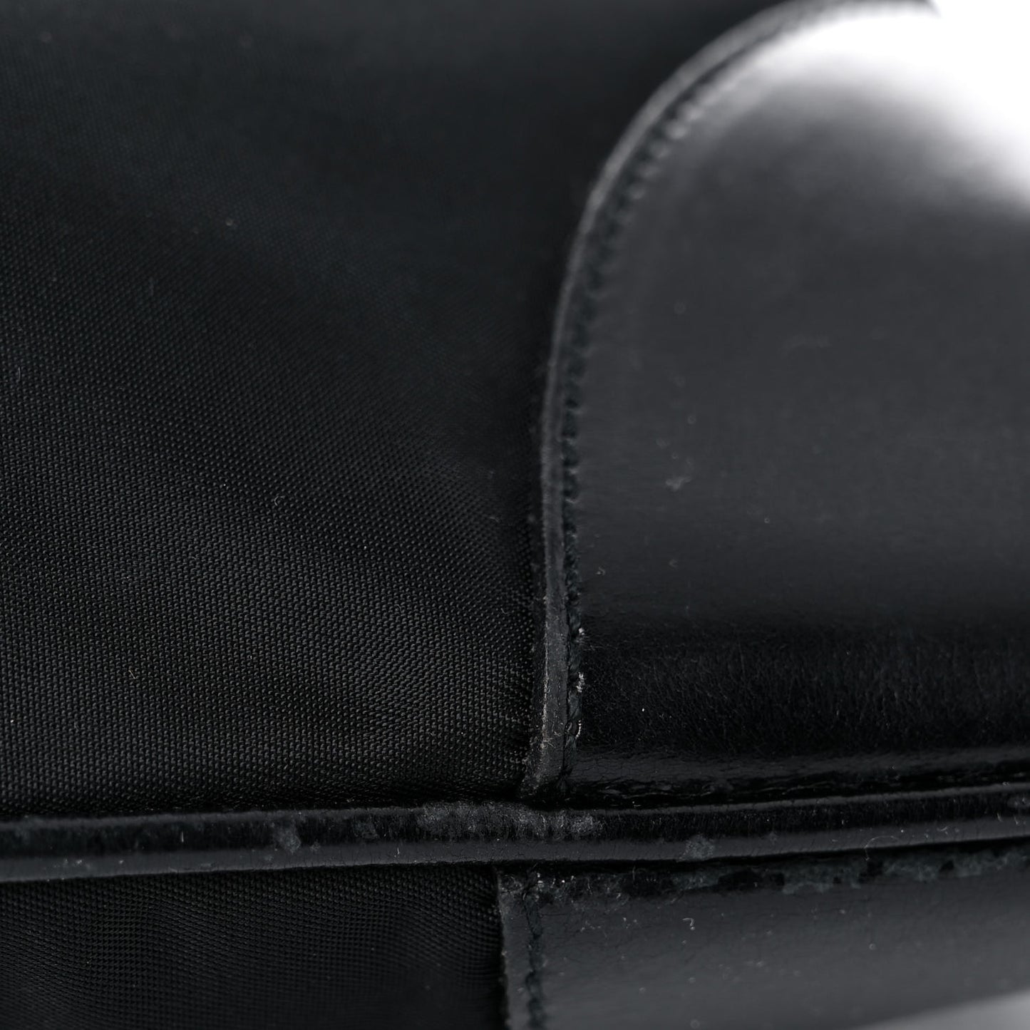 Tessuto Nylon Soft Calf Tote Black