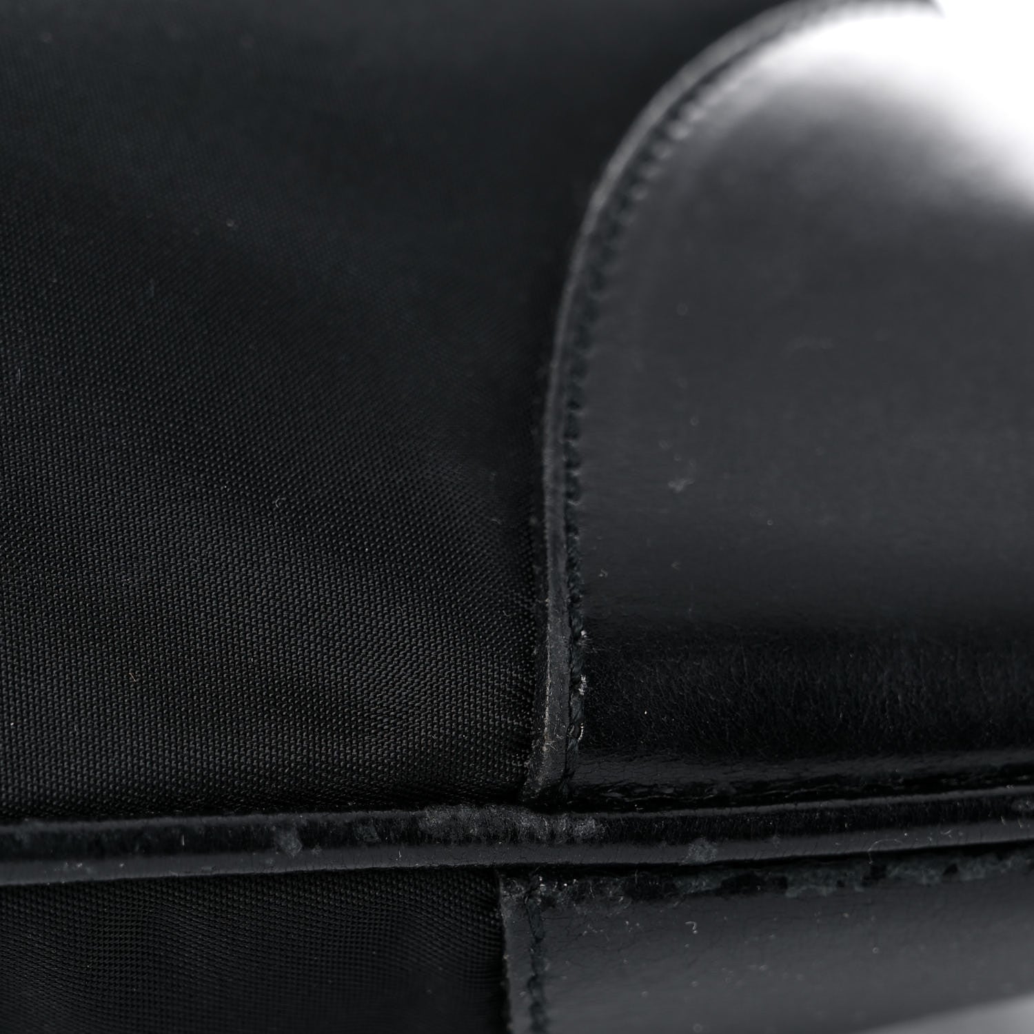 Prada Tessuto Nylon Soft Calf Tote Black 9 of 20