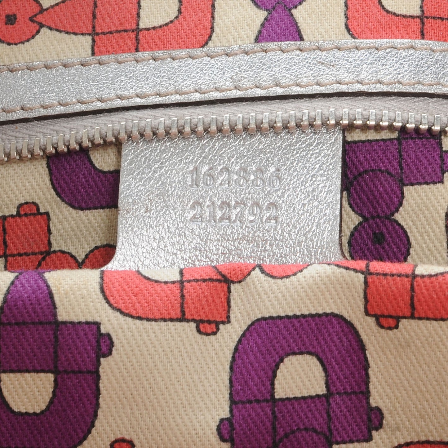 Guccissima Britt Medium Tote Silver
