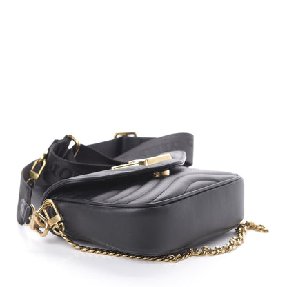 Louis Vuitton Calfskin New Wave Multi Pochette Black 4 of 9