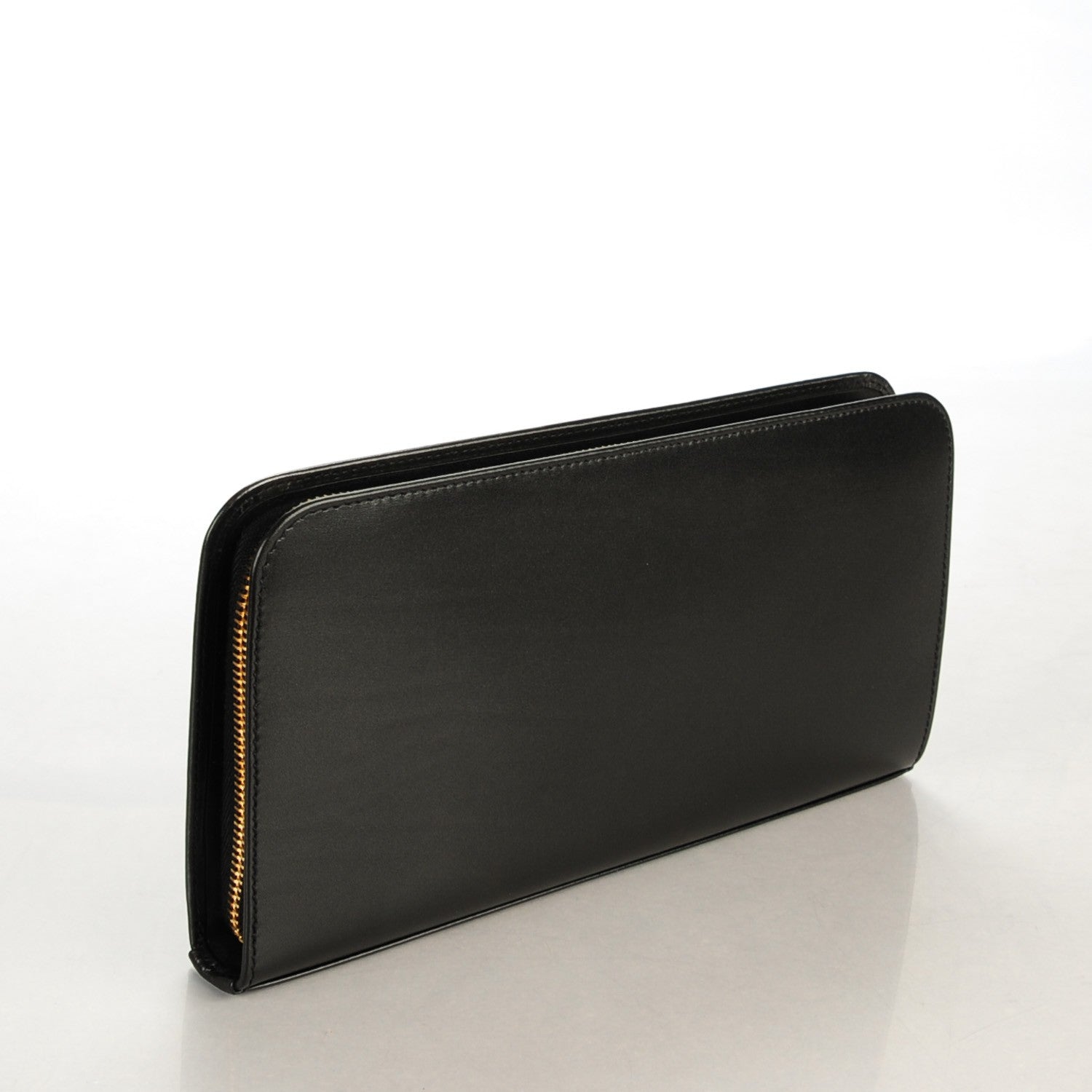 Saint Laurent Calfskin Classic Zip Around Wallet Black 3 of 7