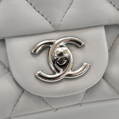 Chanel Lambskin Quilted 3 Flap Grey 7 of 13
