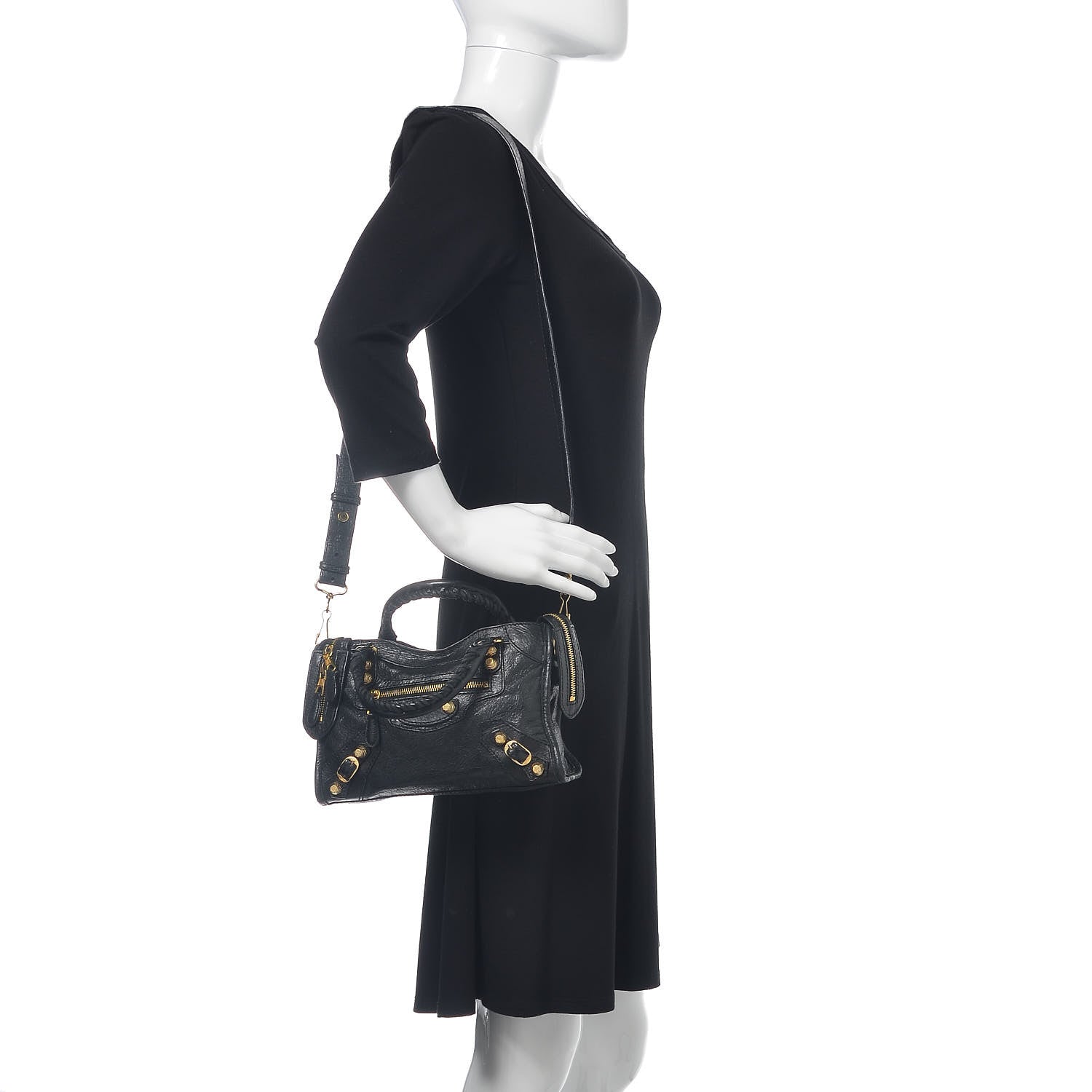 Balenciaga Agneau Giant 12 Gold Hardware Mini City Black 1 of 11