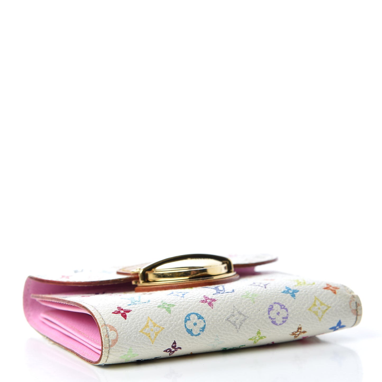 Monogram Multicolor Joey Wallet White Litchi