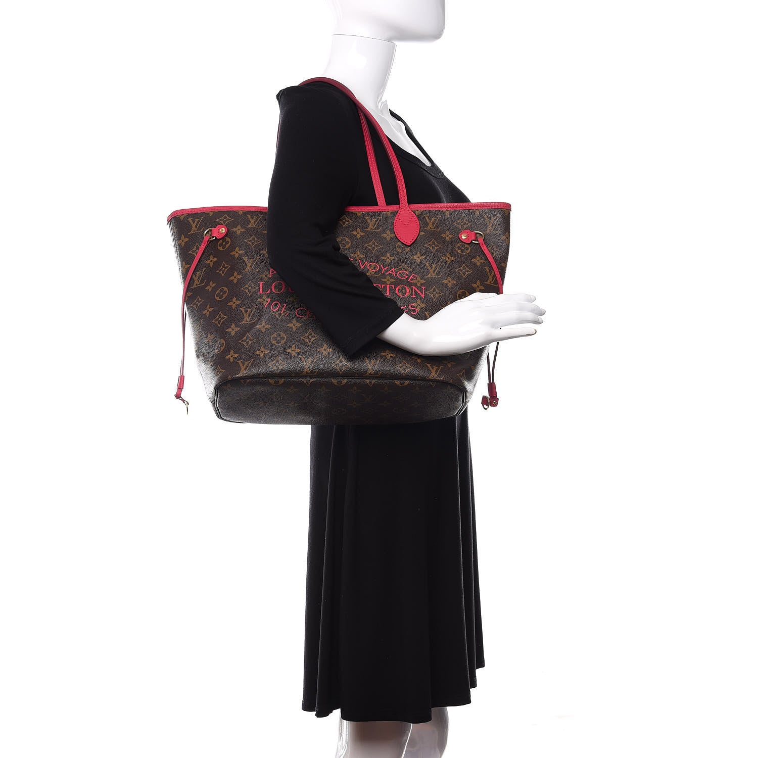 Louis Vuitton Monogram Articles de Voyage Ikat Neverfull MM Rose Indien 2 of 10