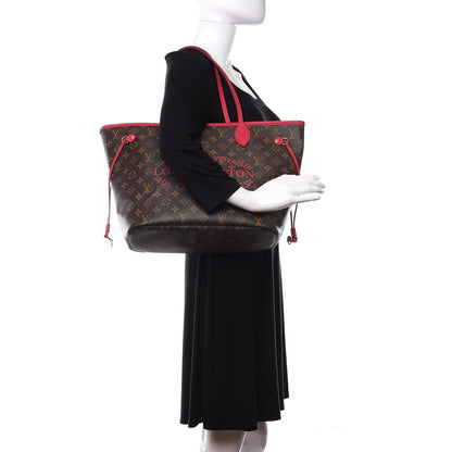 Louis Vuitton Monogram Articles de Voyage Ikat Neverfull MM Rose Indien 2 of 10