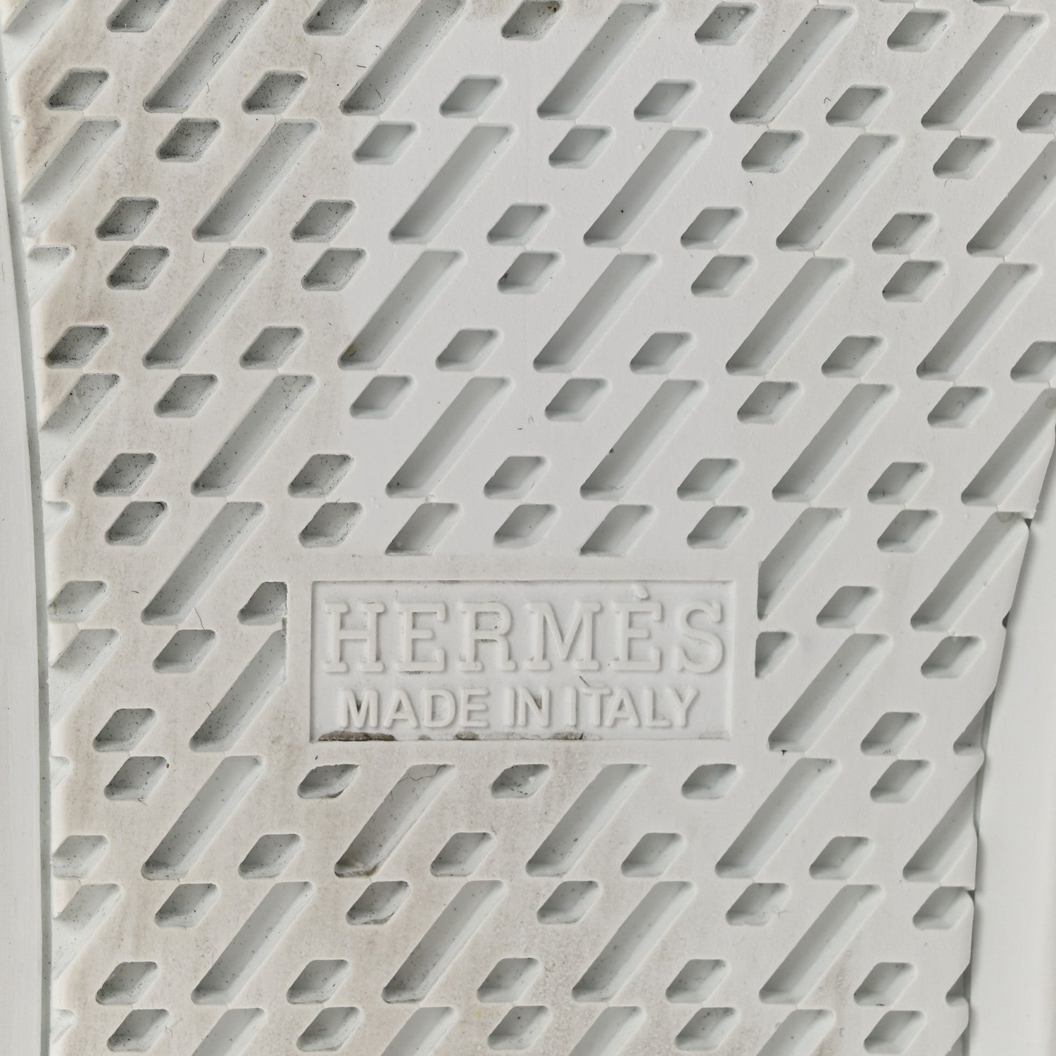 Hermes Canvas Embroidered Innocent Sneakers 37.5 White 7 of 9