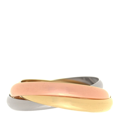 Cartier 18K Pink Yellow White Gold Small Trinity Ring 57 8 6 of 10