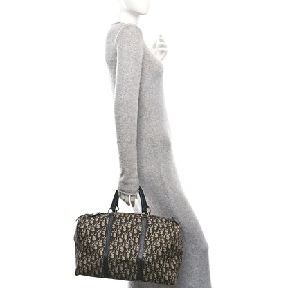 Christian Dior Monogram Boston Navy Blue 2 of 10