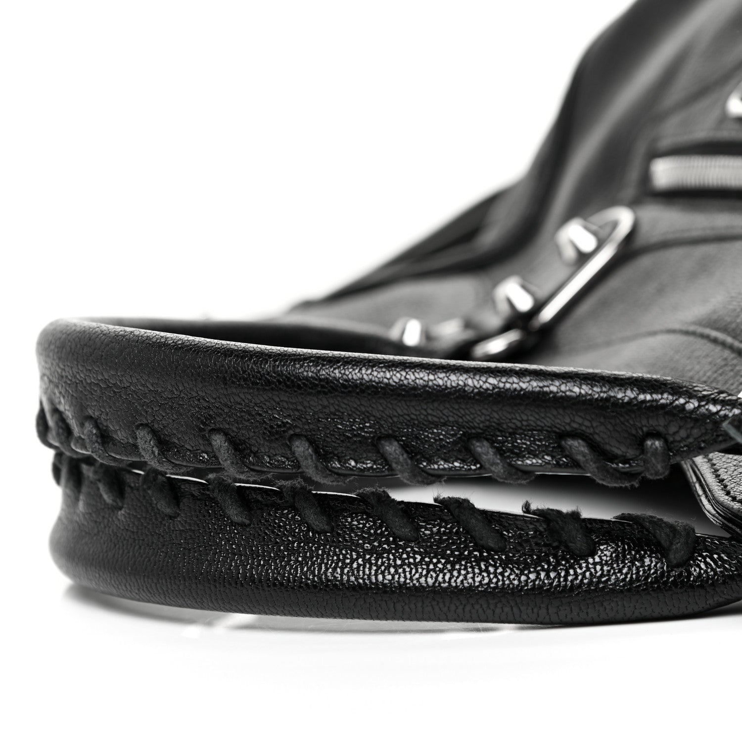Balenciaga Chevre Silver Metallic Edge Hardware Velo Black 23 of 28