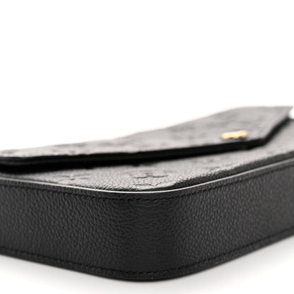 Louis Vuitton LOUIS VUITTON Empreinte Pochette Felicie Chain Wallet Black 9 of 10