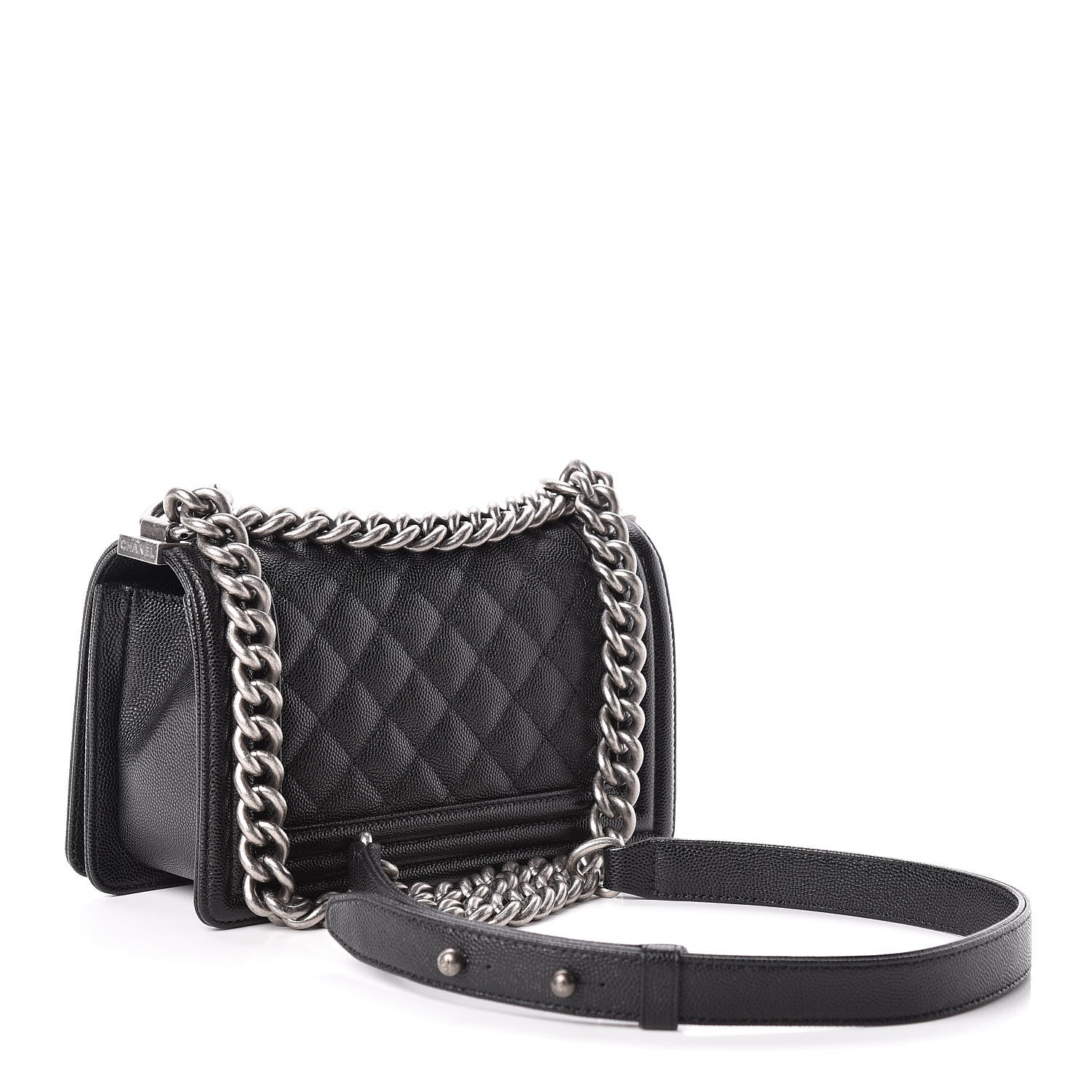 Chanel Caviar Quilted Small Boy Flap Black 3 of 11