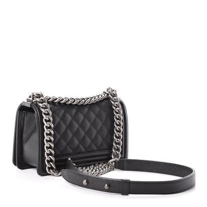 Chanel Caviar Quilted Small Boy Flap Black 3 of 11